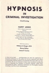HYPNOSIS IN CRIMINAL INVESTIGATION
